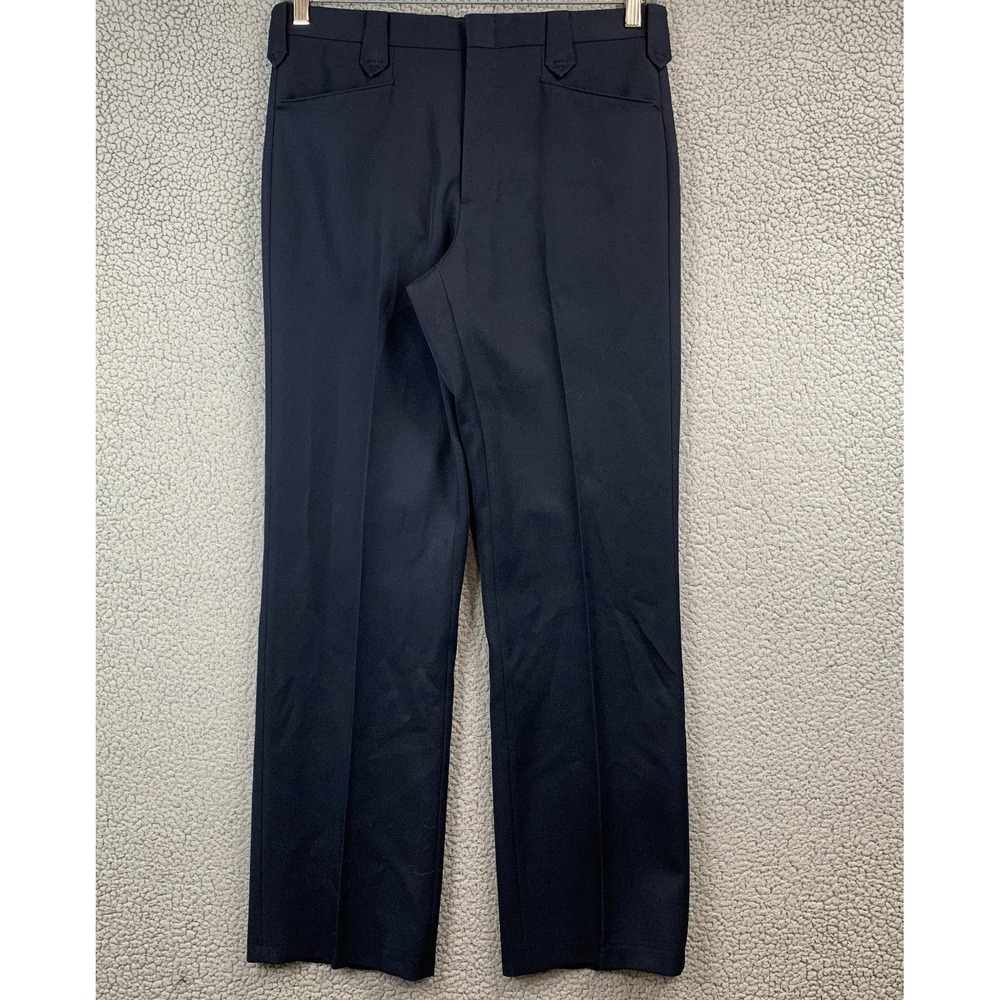 Circle S Men's Navy Pants 35x33 Western Flat Front Dress Slacks
